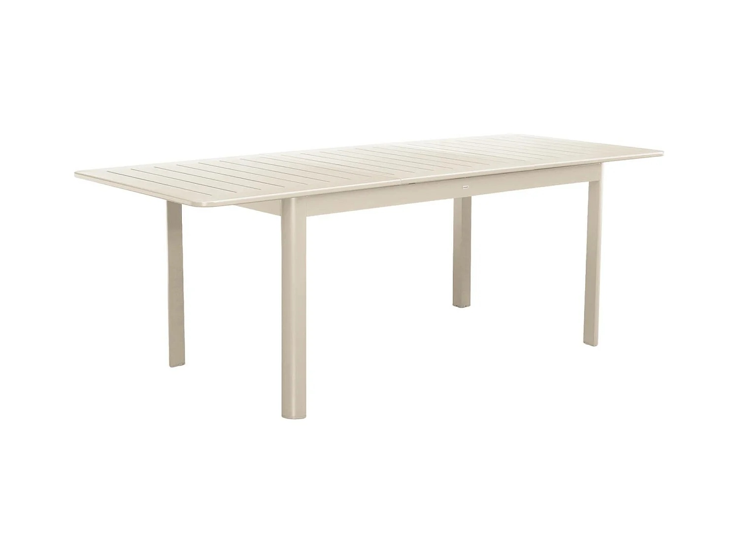Tavolo da giardino allungabile in alluminio, 6 posti, beige