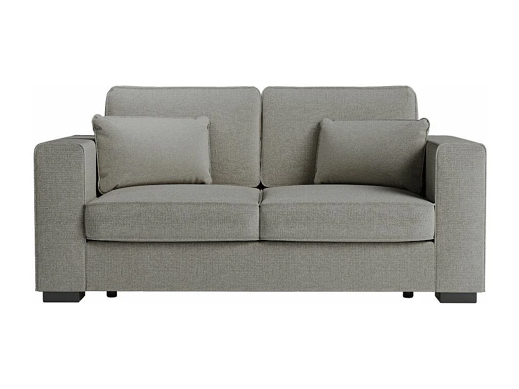 Ensemble canapés 2 places et 3 places Belami en tissu - Gris - Loungitude