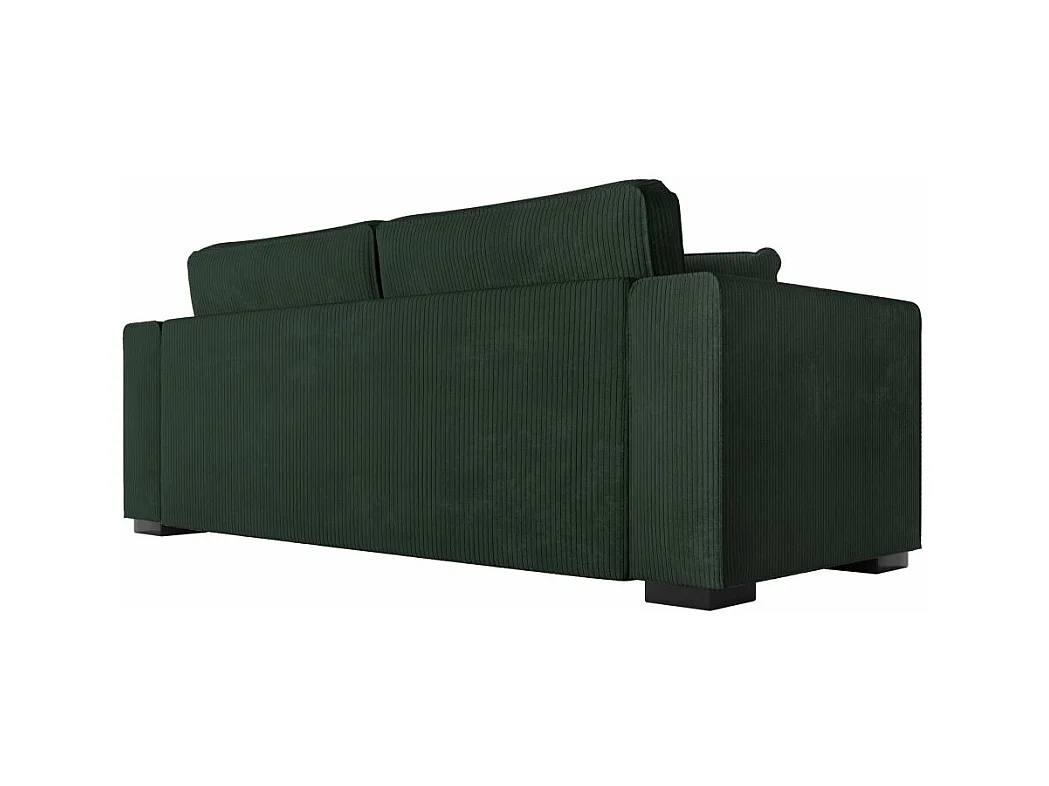 Ensemble canapés 2 places et 3 places Belami en velours côtelé - Vert foncé - Loungitude