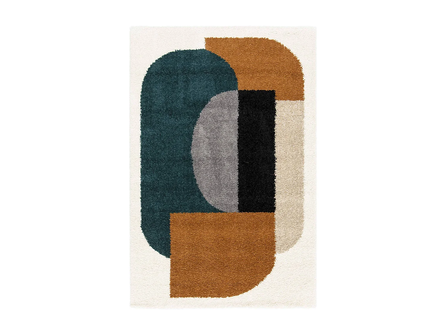 Tappeto shaggy per interni, motivo geometrico