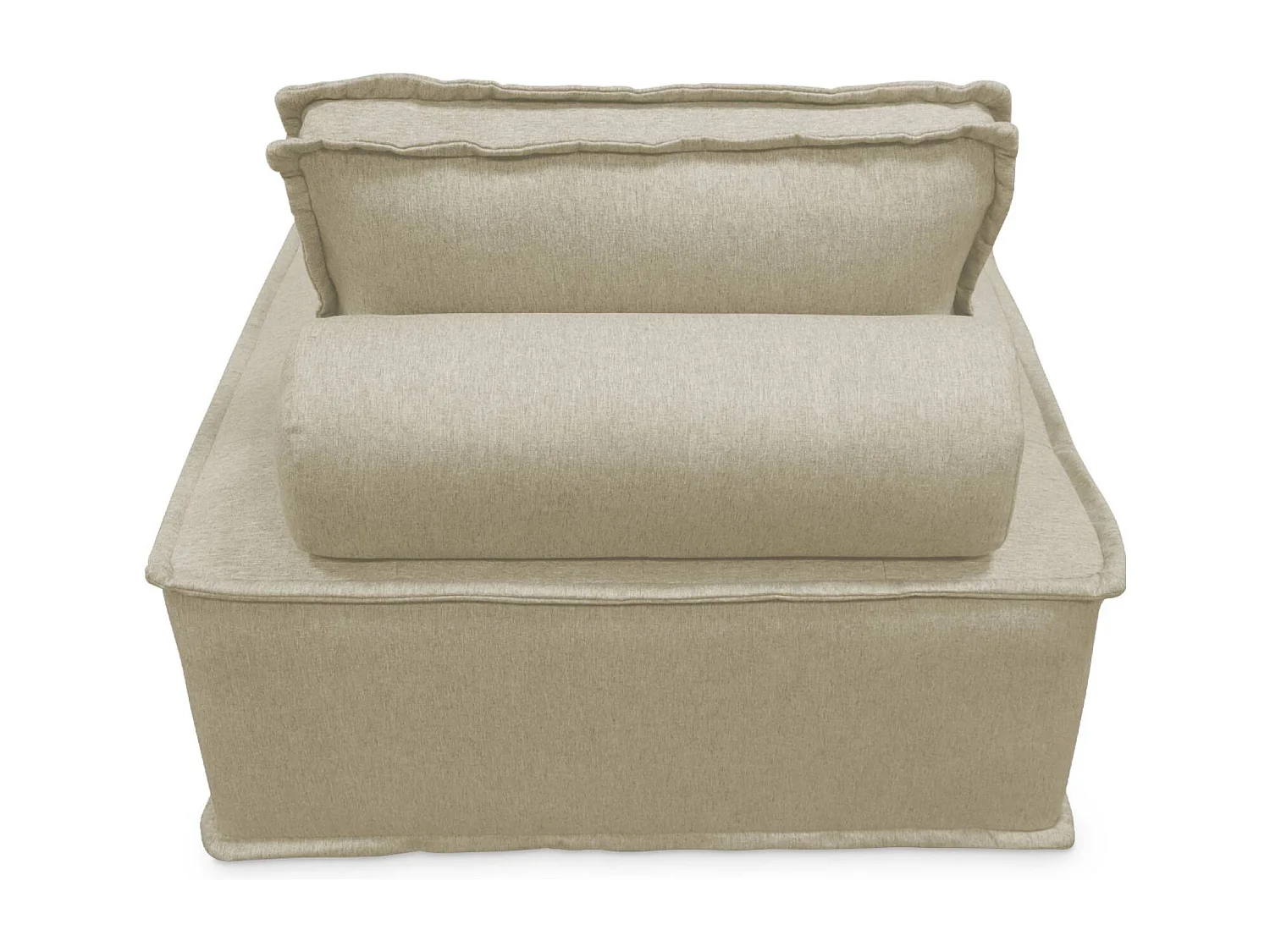 Ensemble chauffeuses DAO pour canapé modulable en tissu capitonné 4 places beige
