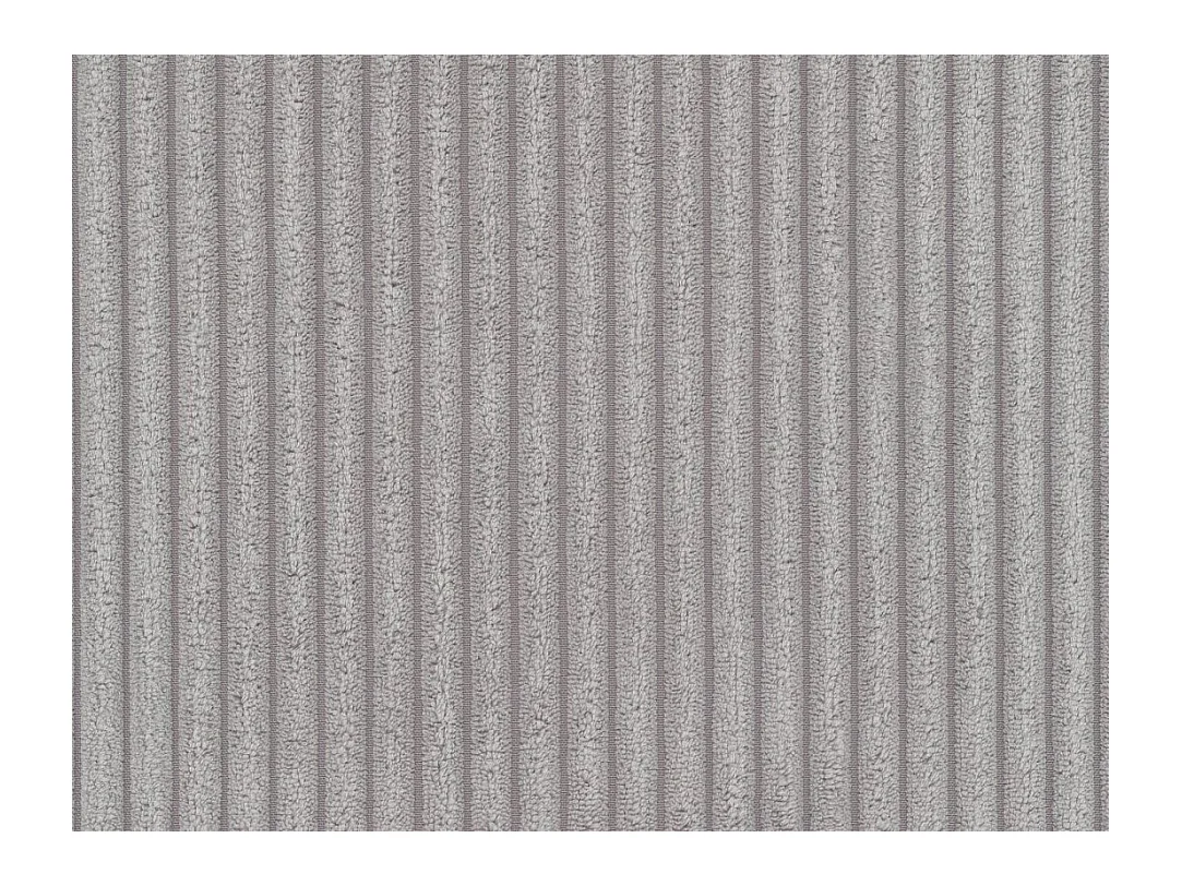 Ecksofa mit Schlaffunktion - Ecke wechselbar - Cord - Hellgrau - ONABIA