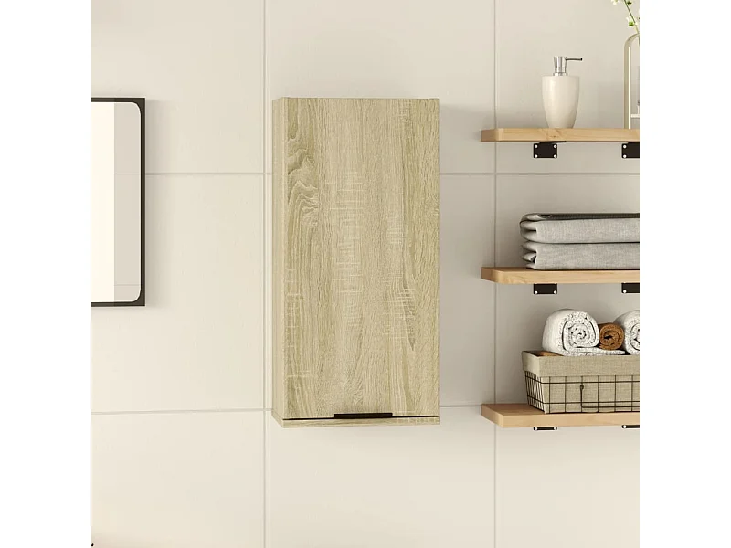 Armoire de salle de bain murale Chêne sonoma 32x20x67 cm