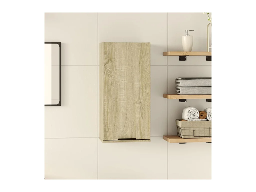 Armoire de salle de bain murale Chêne sonoma 32x20x67 cm