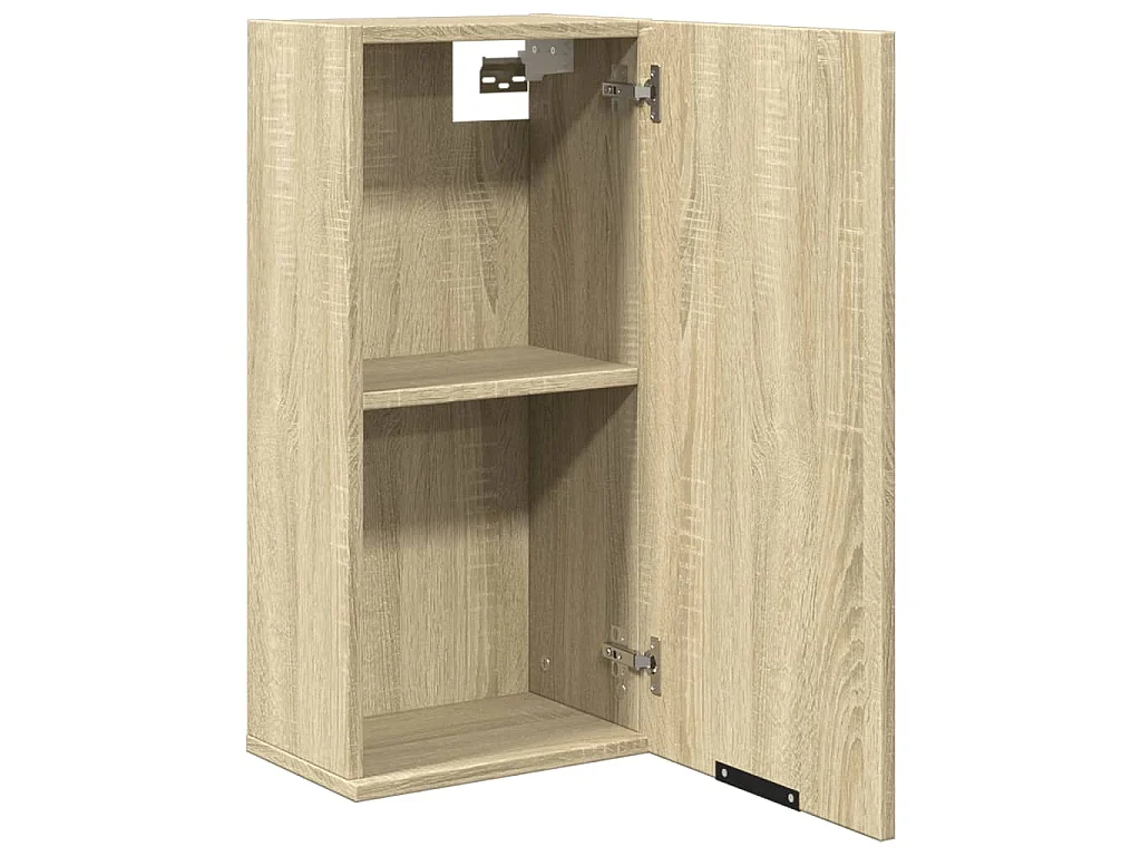 Mobile da Bagno a Parete Rovere Sonoma 32x20x67 cm