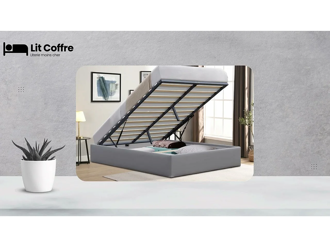 Lit Coffre Noir Déhoussable 120x190 cm avec Pieds et 12 Lattes - Montage Rapide et Entretien Facile en Simili PVC