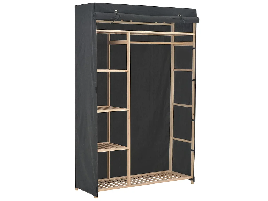 Garde-robe Gris 110 x 40 x 170 cm Tissu