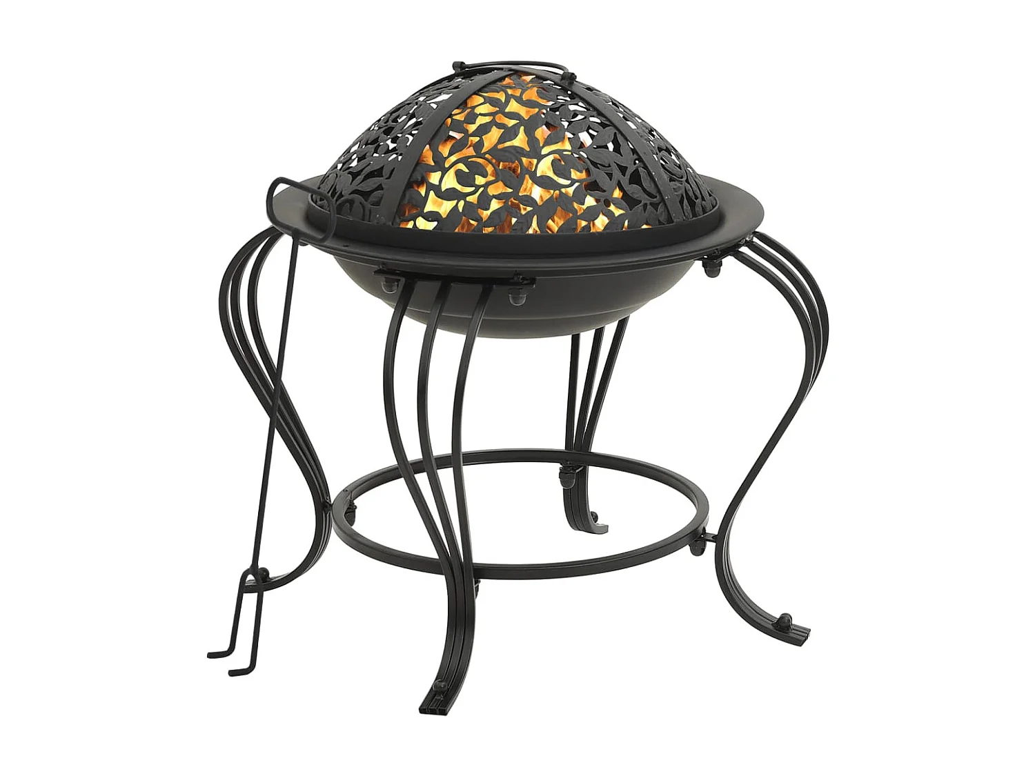 Brasero con atizador acero 49 cm