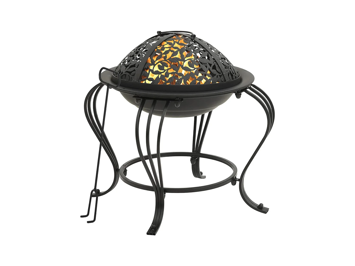 Foyer avec tisonnier 49 cm acier