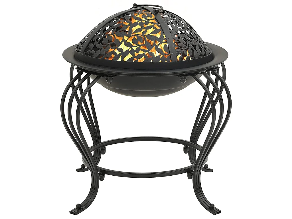 Foyer avec tisonnier 49 cm acier
