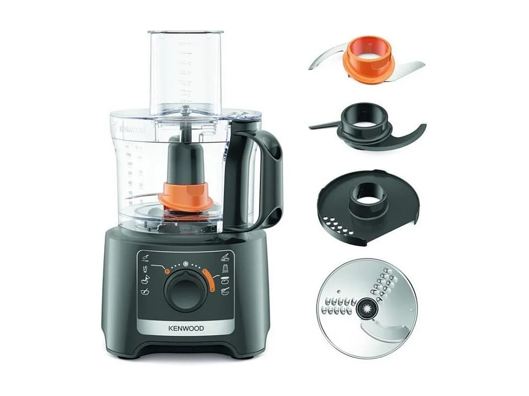 Robot multifonction KENWOOD FDP31.020GY - 2 vitesses + Pulse - 800W - Bol 2,1L + accessoires