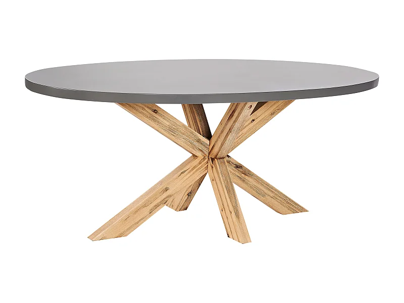 Tavolo da pranzo da giardino ORISTANO 190 cm 100 cm Cemento Grigio