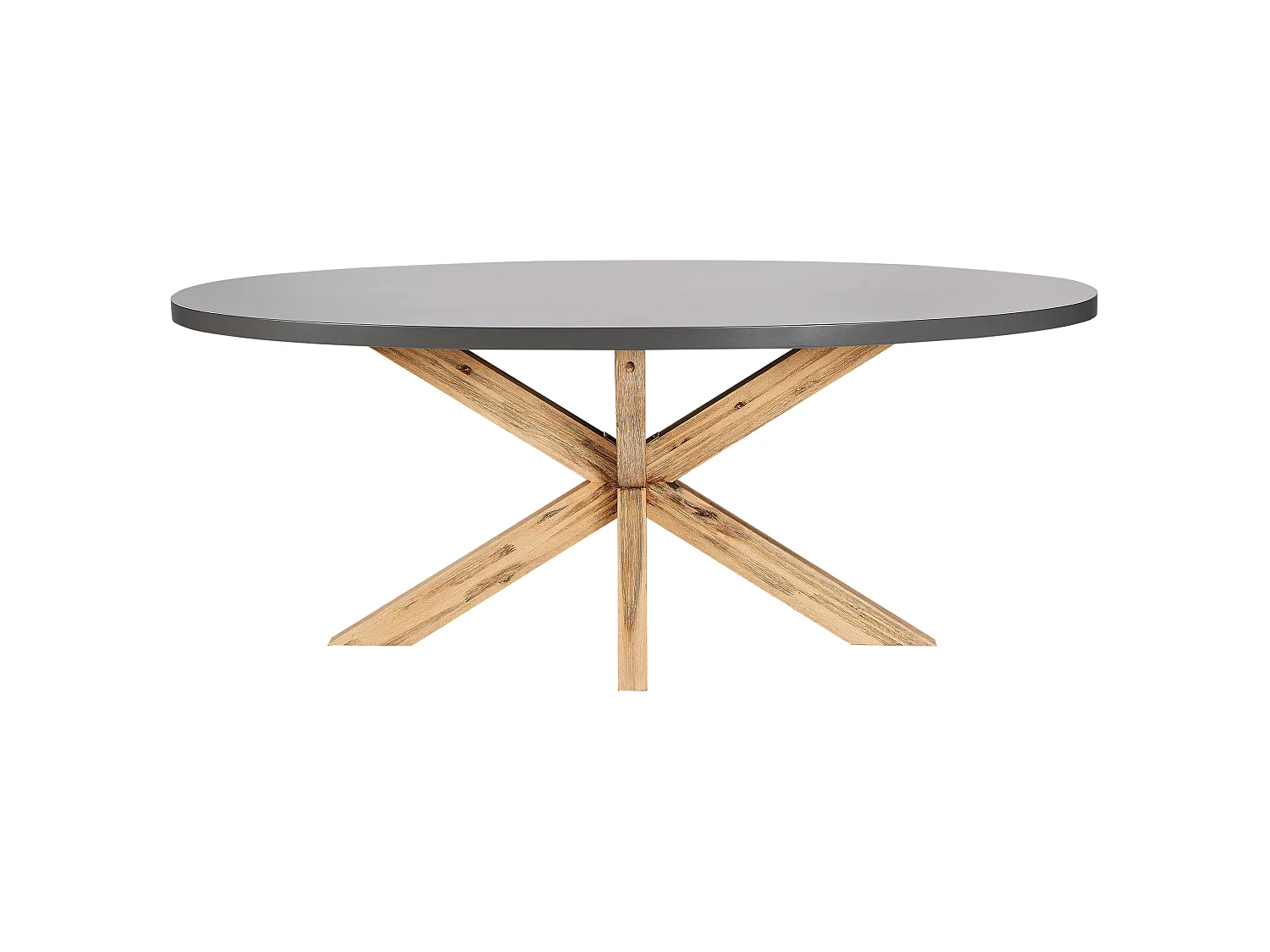 Table de salle à manger de jardin ORISTANO 190 cm 100 cm Béton Gris
