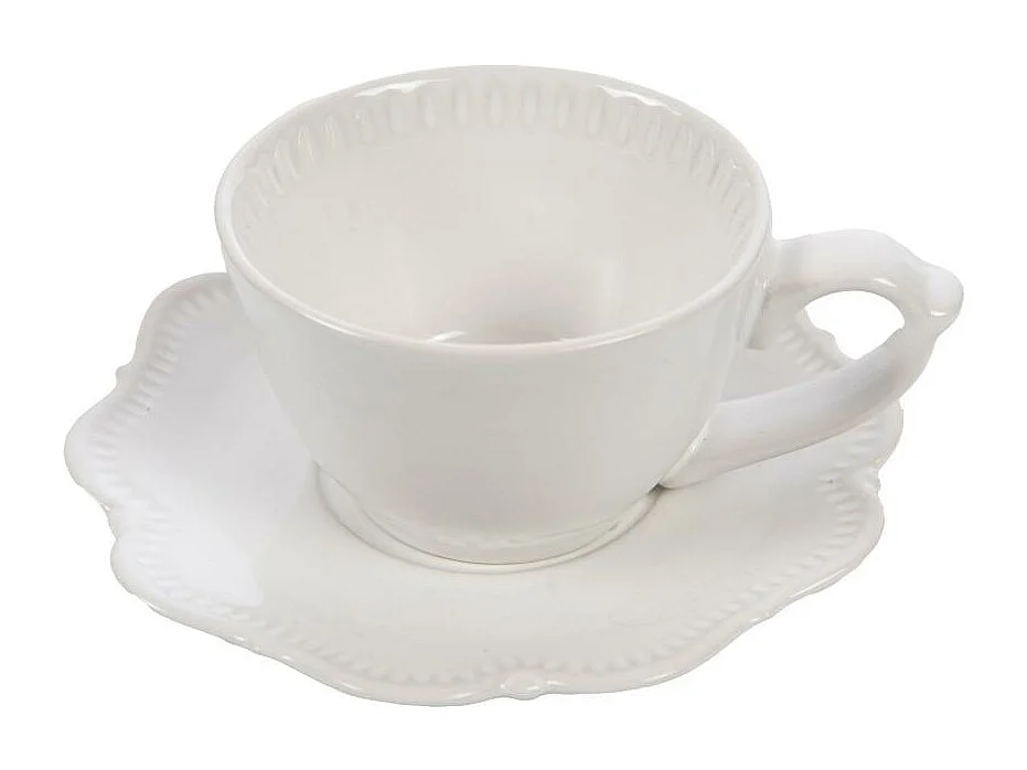 Tasse à café et sous tasse Romy 10 cl (lot de 6)