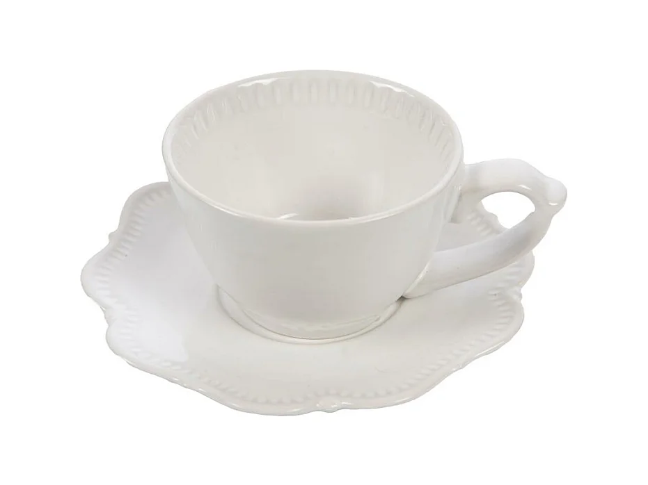 Tasse à café et sous tasse Romy 10 cl (lot de 6)