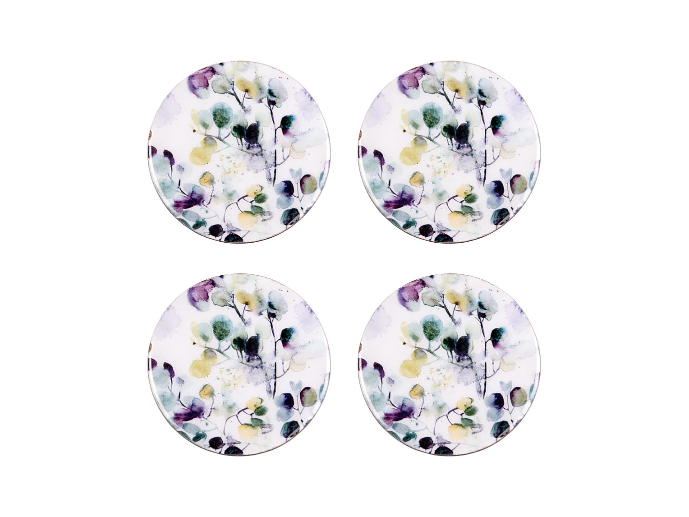 Set de 4 dessous de verre Garden 10 cm