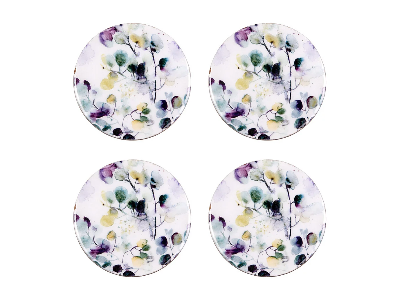 Set de 4 dessous de verre Garden 10 cm