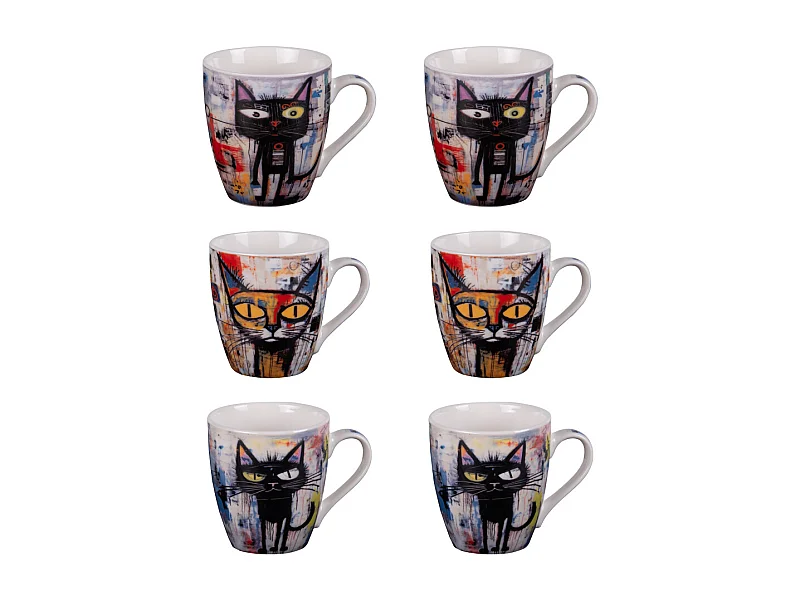 Coffret de 6 tasses Street Cat 23 cl