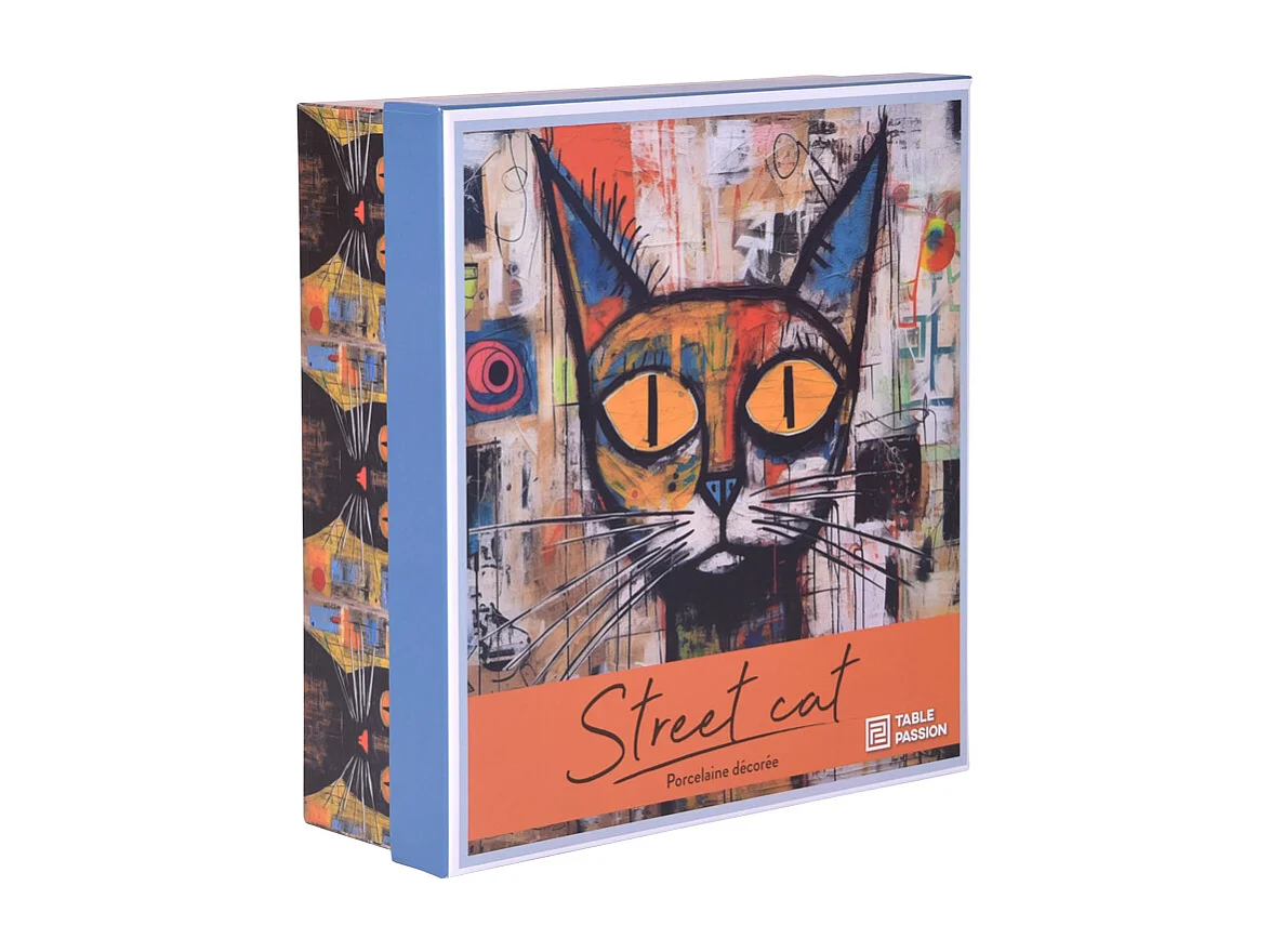 Coffret de 4 mugs Street Cat 35 cl