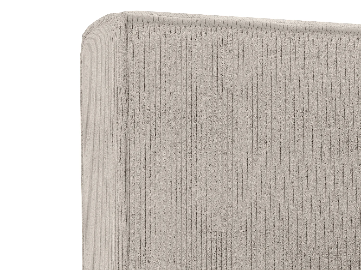 Letto con contenitore 160 x 200 cm Velluto a coste Beige TIMANO II di Pascal Morabito