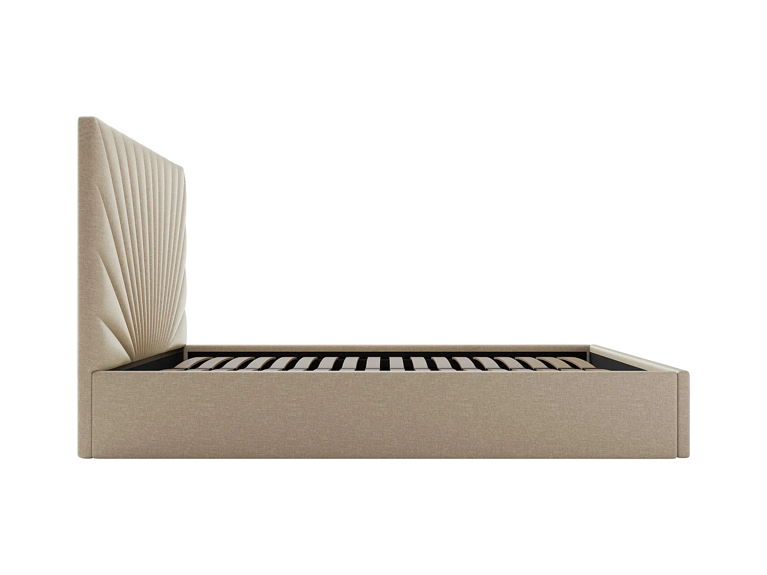 Bed met opbergruimte 180 x 200 cm - Stof - Beige - RILIODA II van Pascal Morabito