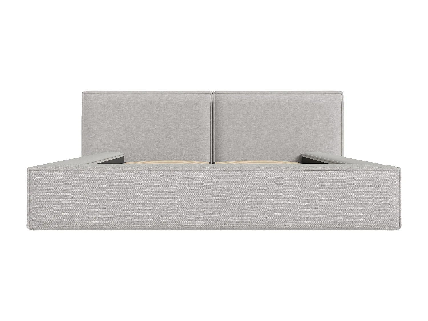 Canapé abatible 140 x 190 cm - Tela - Gris claro - TIMANO II