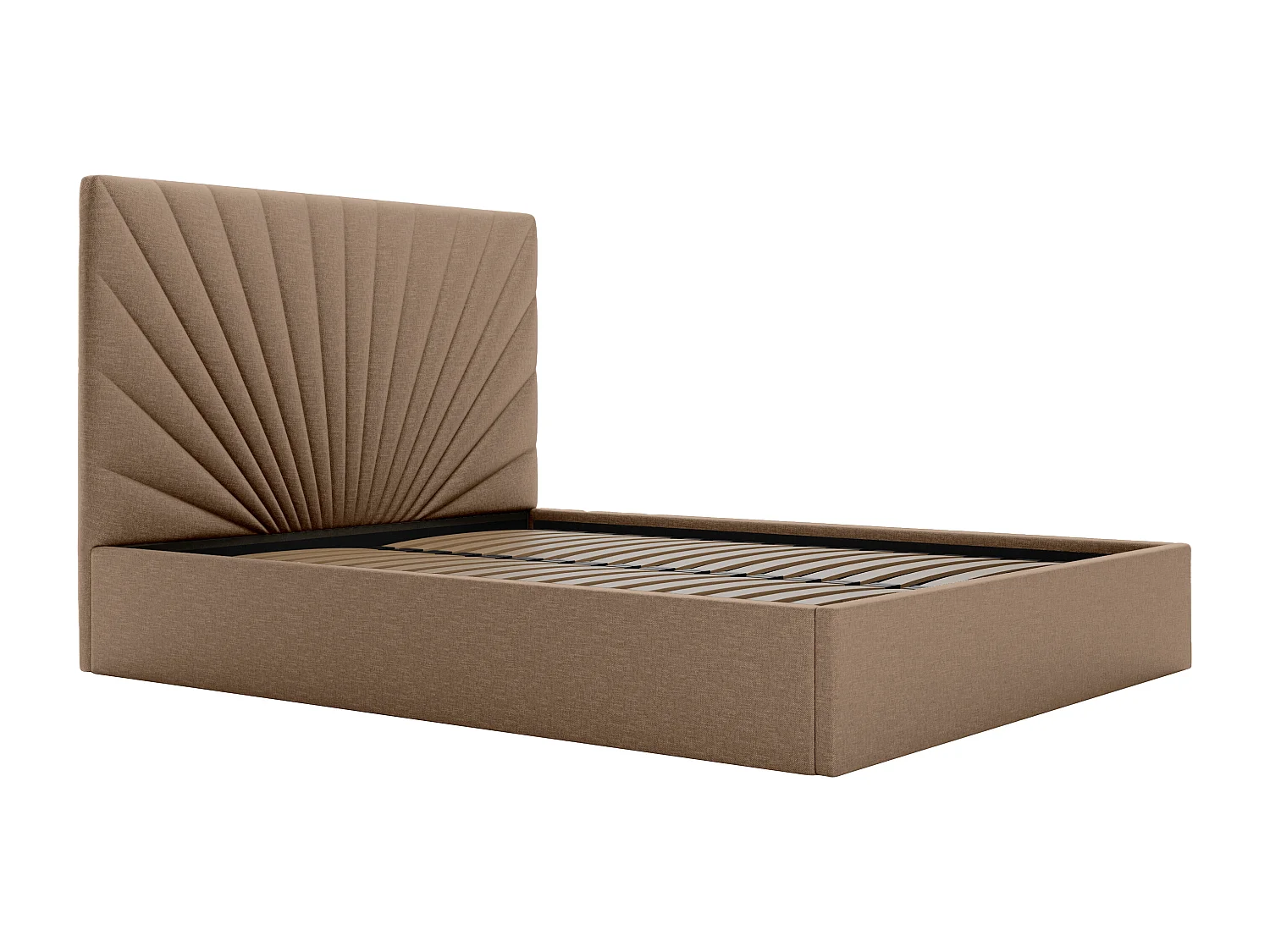 Bed met opbergruimte 180 x 200 cm - Stof - Taupegrijs - RILIODA II van Pascal Morabito