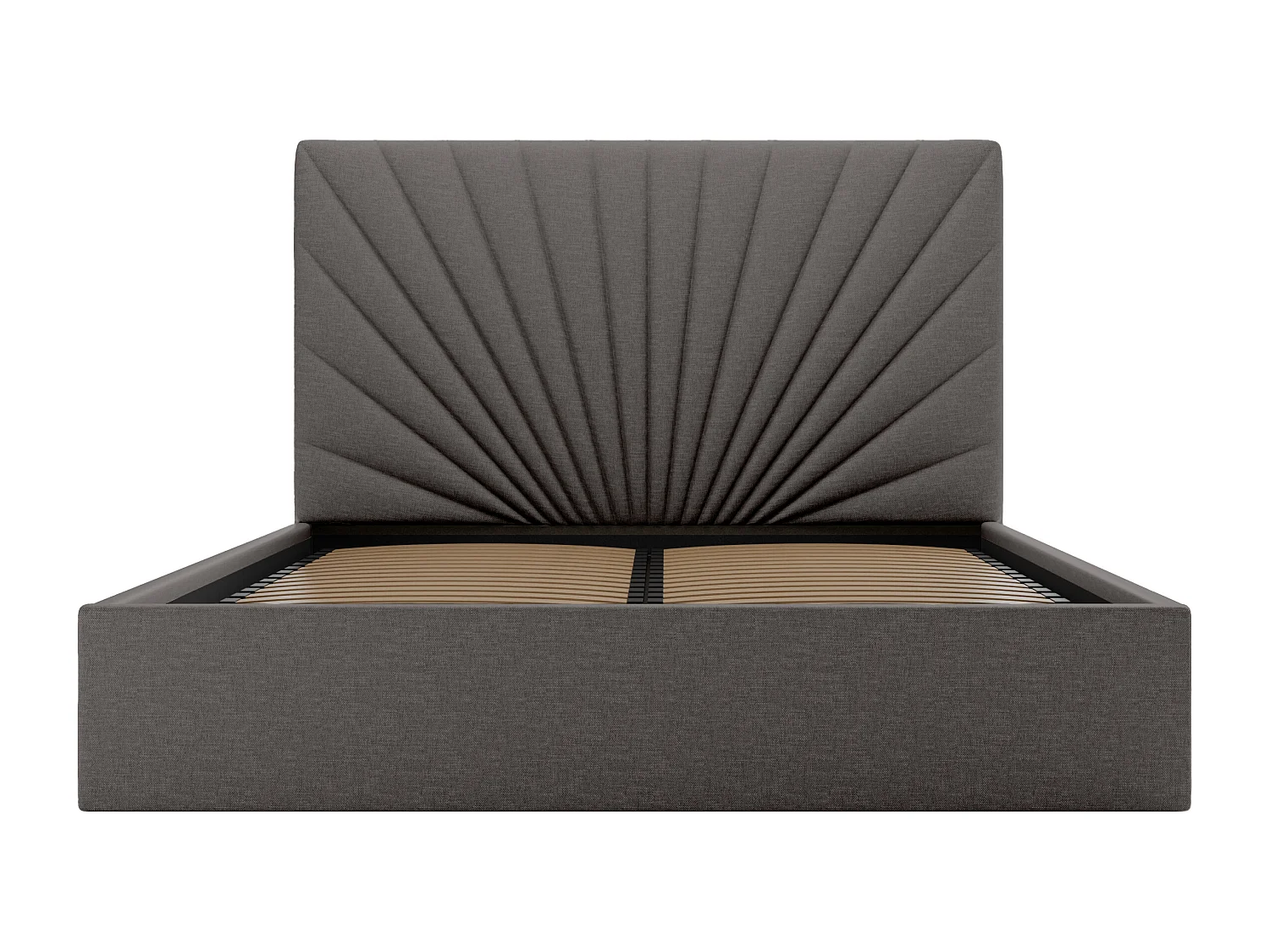 Bed met opbergruimte 180 x 200 cm - Stof - Antracietgrijs - RILIODA II van Pascal Morabito