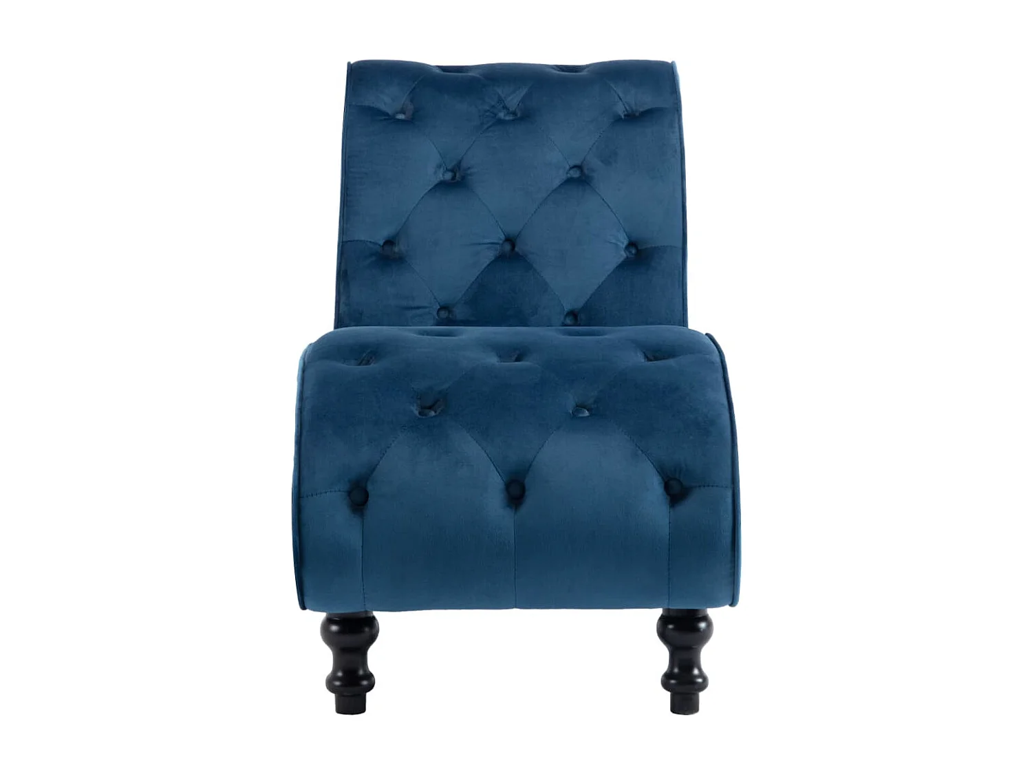 Turlock  Chaise longue Bleu Velours