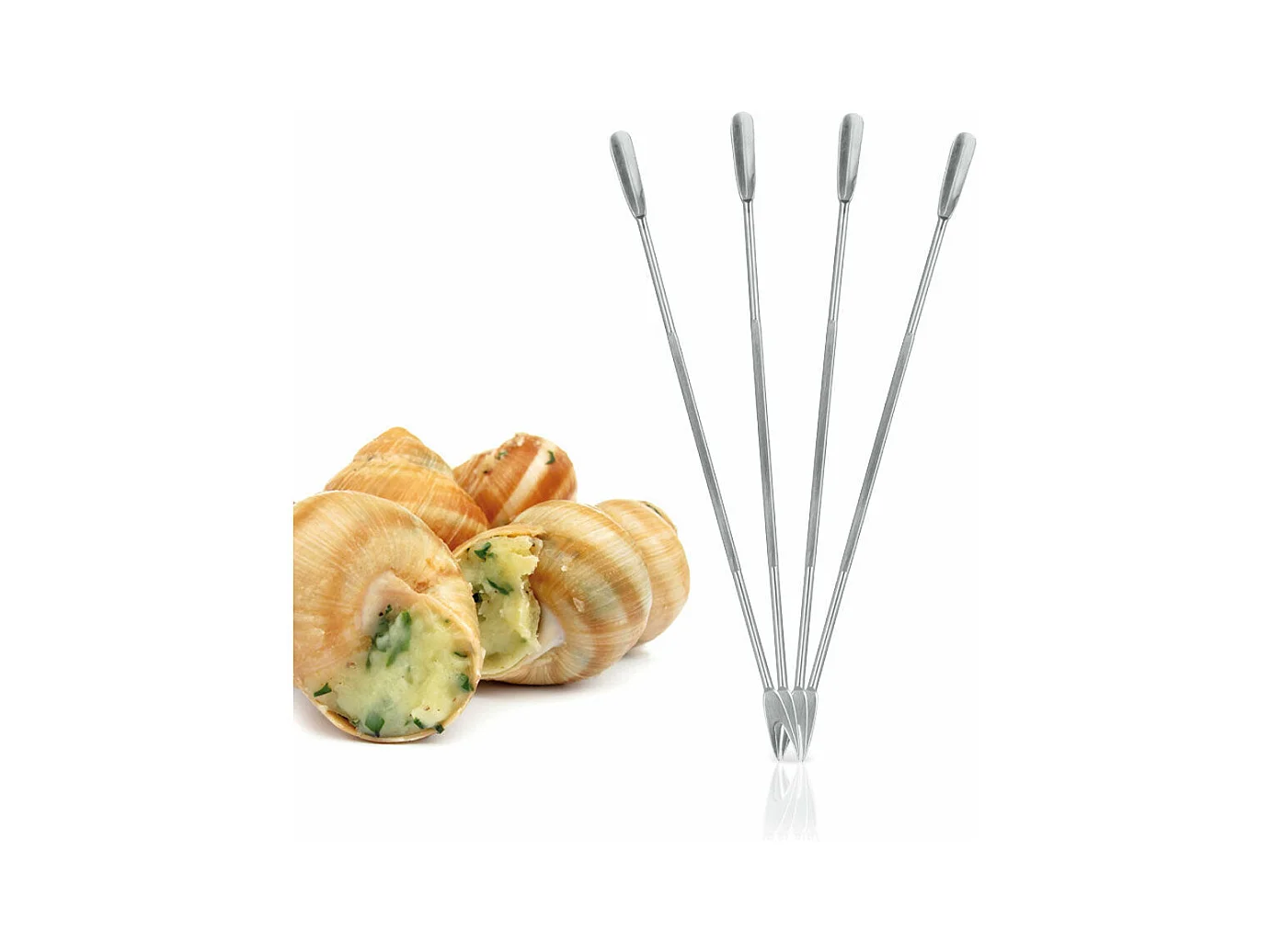 Set De 4 Brochettes Fruits De Mer Dimensions : 18cm (profondeur) Metaltex. Acier Inoxidable.