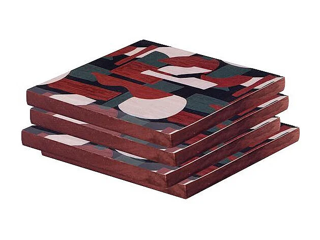 Set de 4 dessous de verre Origines 10 cm