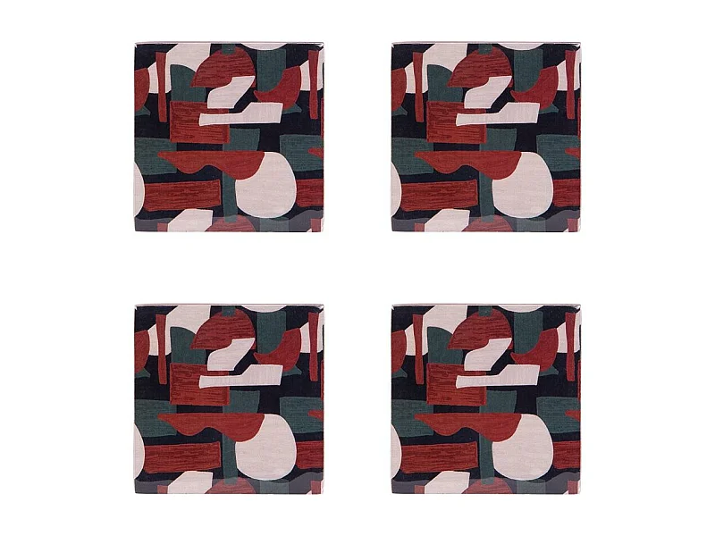 Set de 4 dessous de verre Origines 10 cm