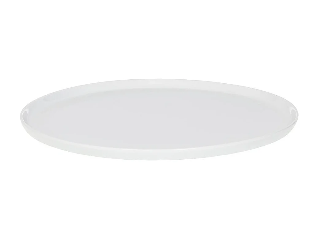 Plat à tarte 35,5 cm en porcelaine blanche