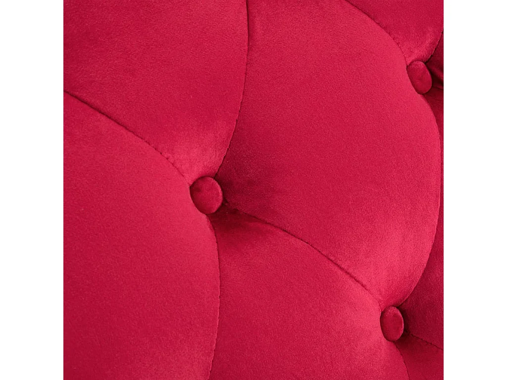 Turlock  Chaiselongue Rot Samt