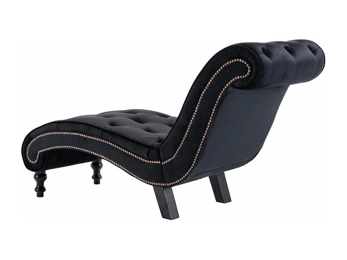 Turlock  Diván de terciopelo negro