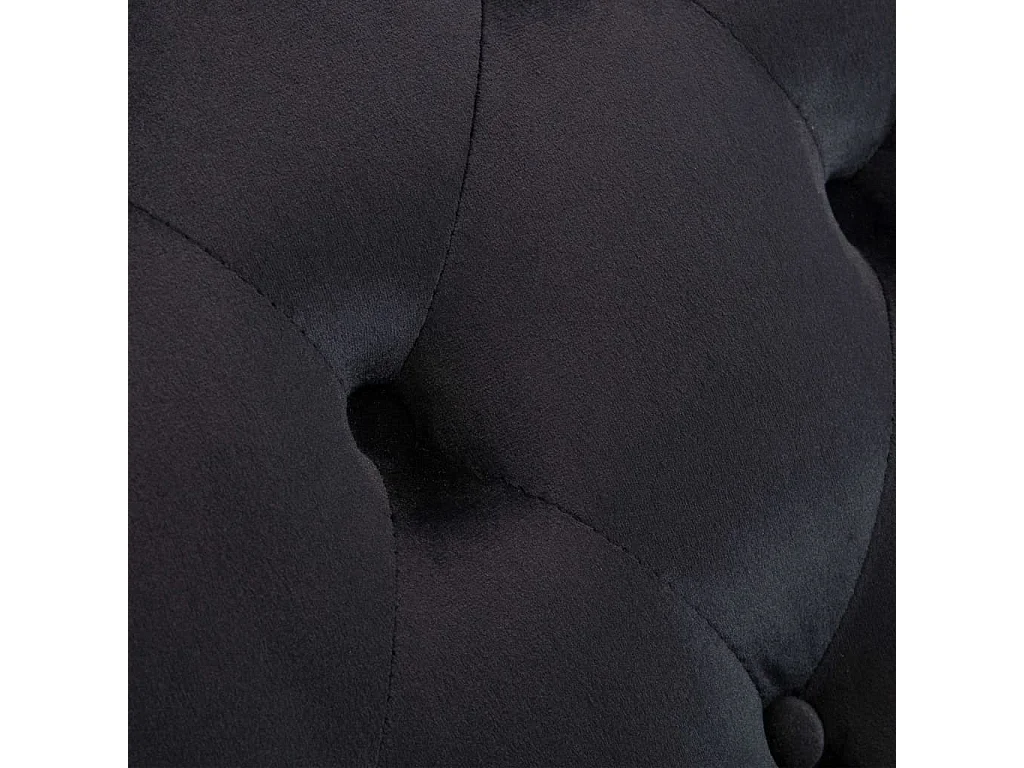 Turlock  Diván de terciopelo negro