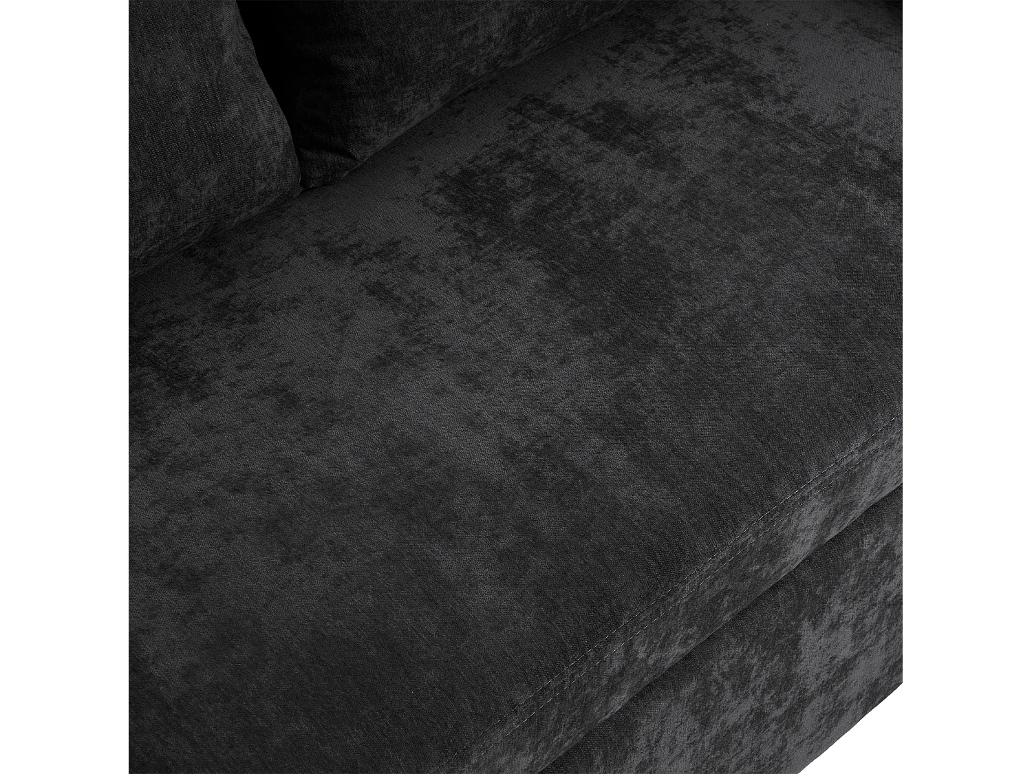 Canapé convertible 2 places avec dossier réglable - Support et prise USB - Tissu chenille - Fonction sommeil - Gris