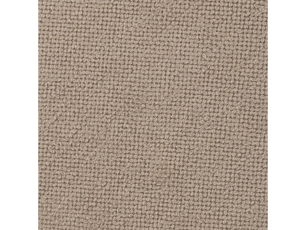 Pouf rond en tissu coloris taupe  - diamètre 39  x Hauteur 40 cm