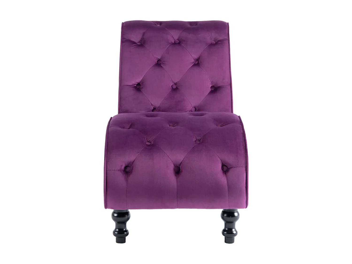 Turlock  Chaiselongue Lila Samt