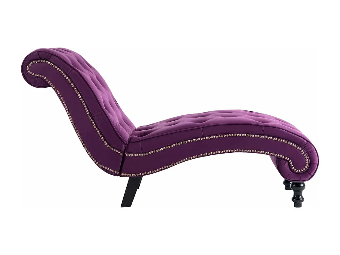 Turlock  Chaiselongue Lila Samt