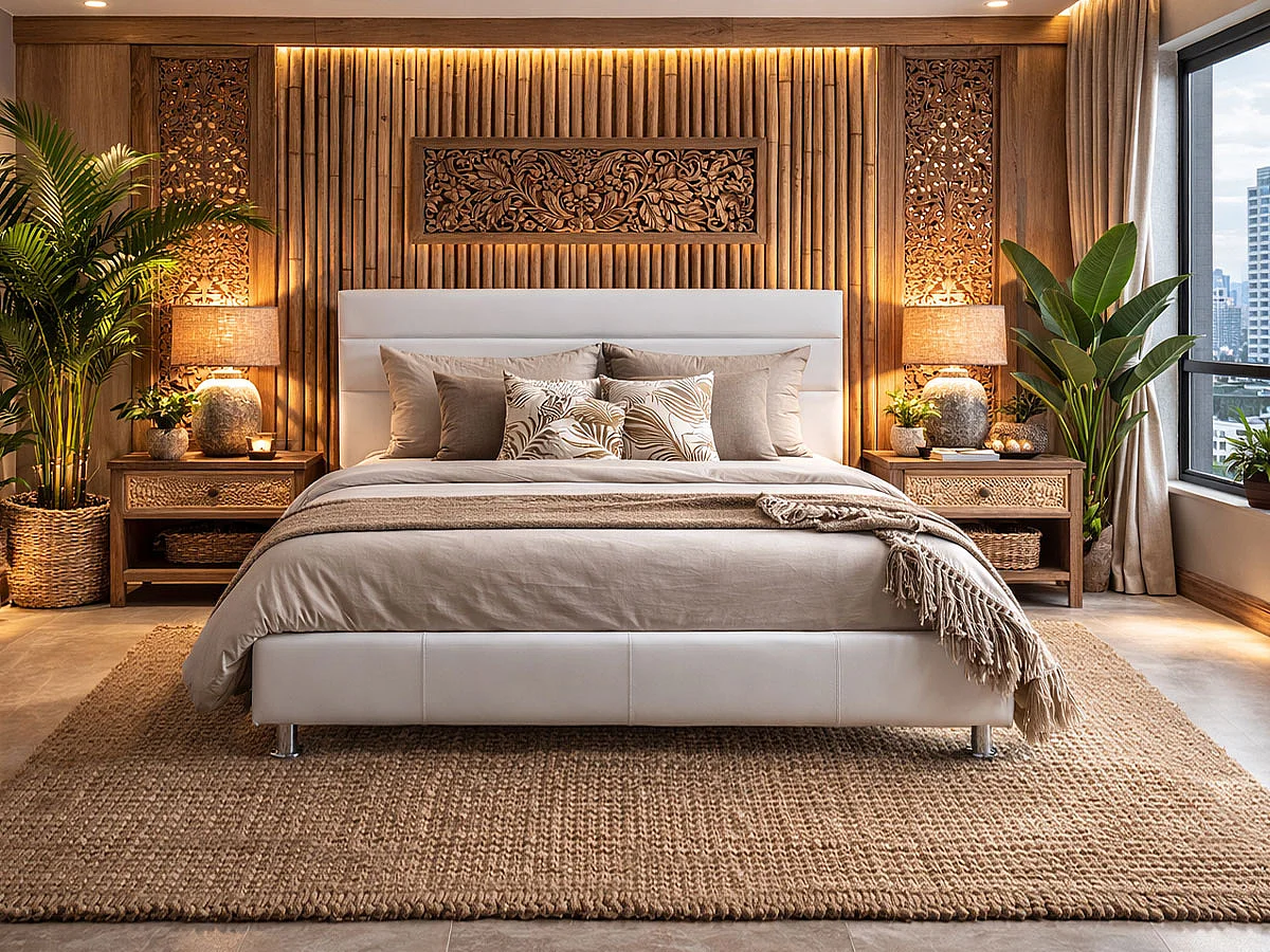 Cama de Casal Star (Branco)(190×140 cm)