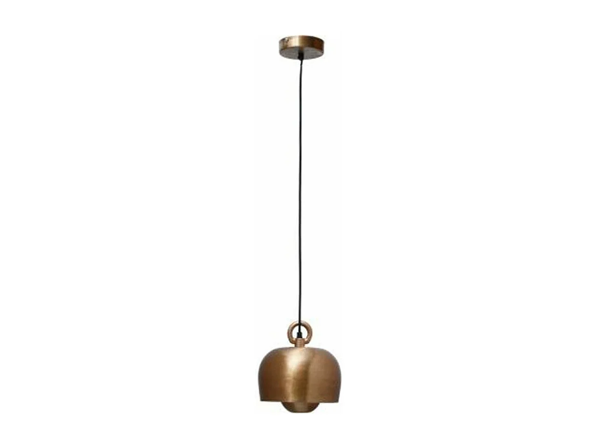 Lampe Suspension Design "Industriel" 22cm Cuivre