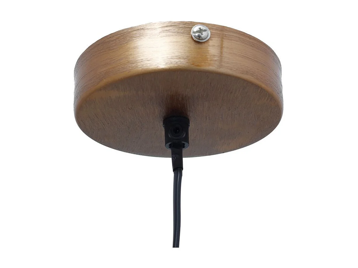 Lampe Suspension Design "Industriel" 22cm Cuivre