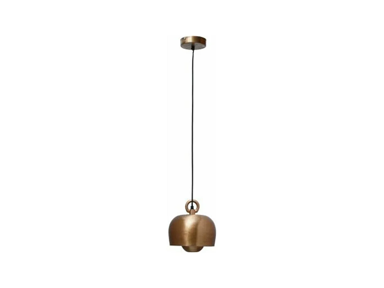 Lampe Suspension Design "Industriel" 22cm Cuivre