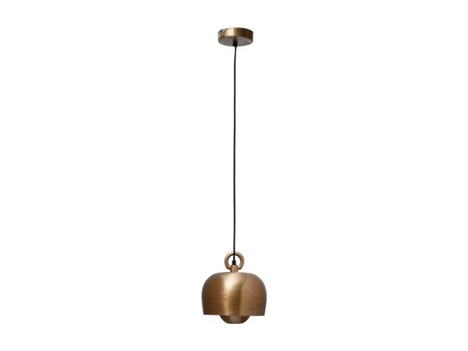 Lampe Suspension Design "Industriel" 22cm Cuivre