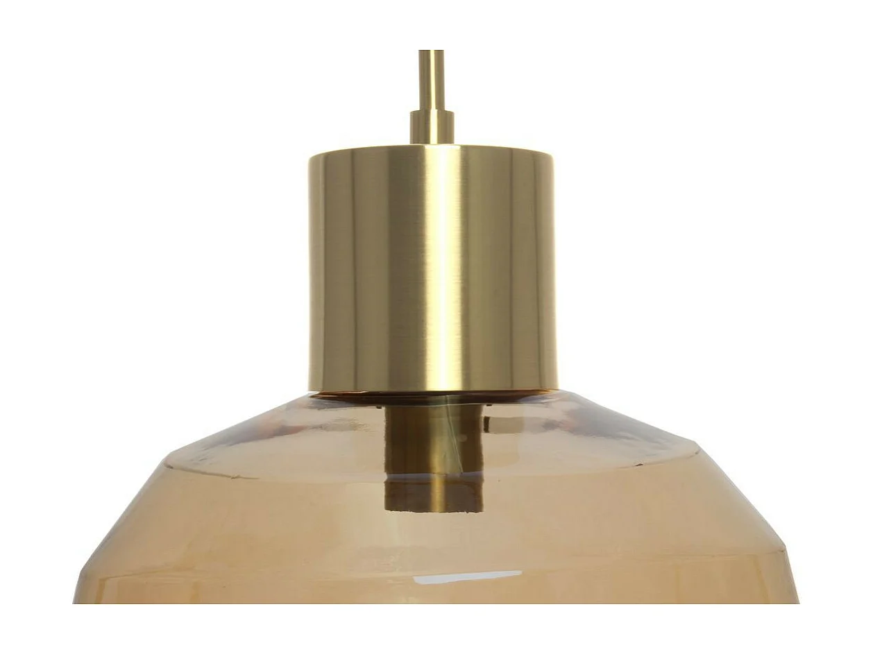 Lampe Suspension Design "Vince" 32cm Ambre