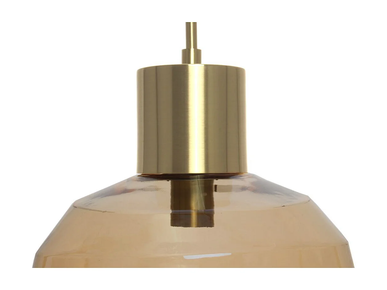 Lampe Suspension Design "Vince" 32cm Ambre