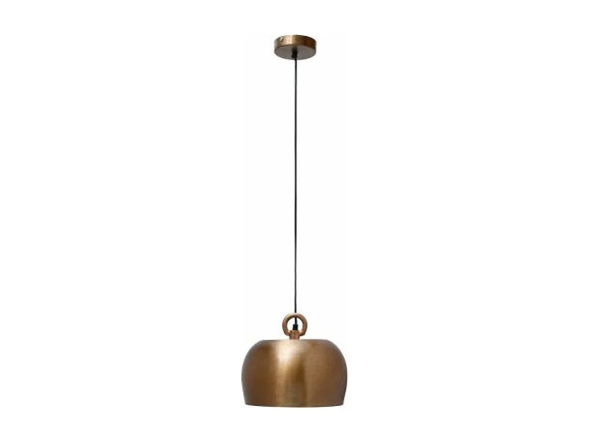 Lampe Suspension Design "Industriel" 28cm Cuivre