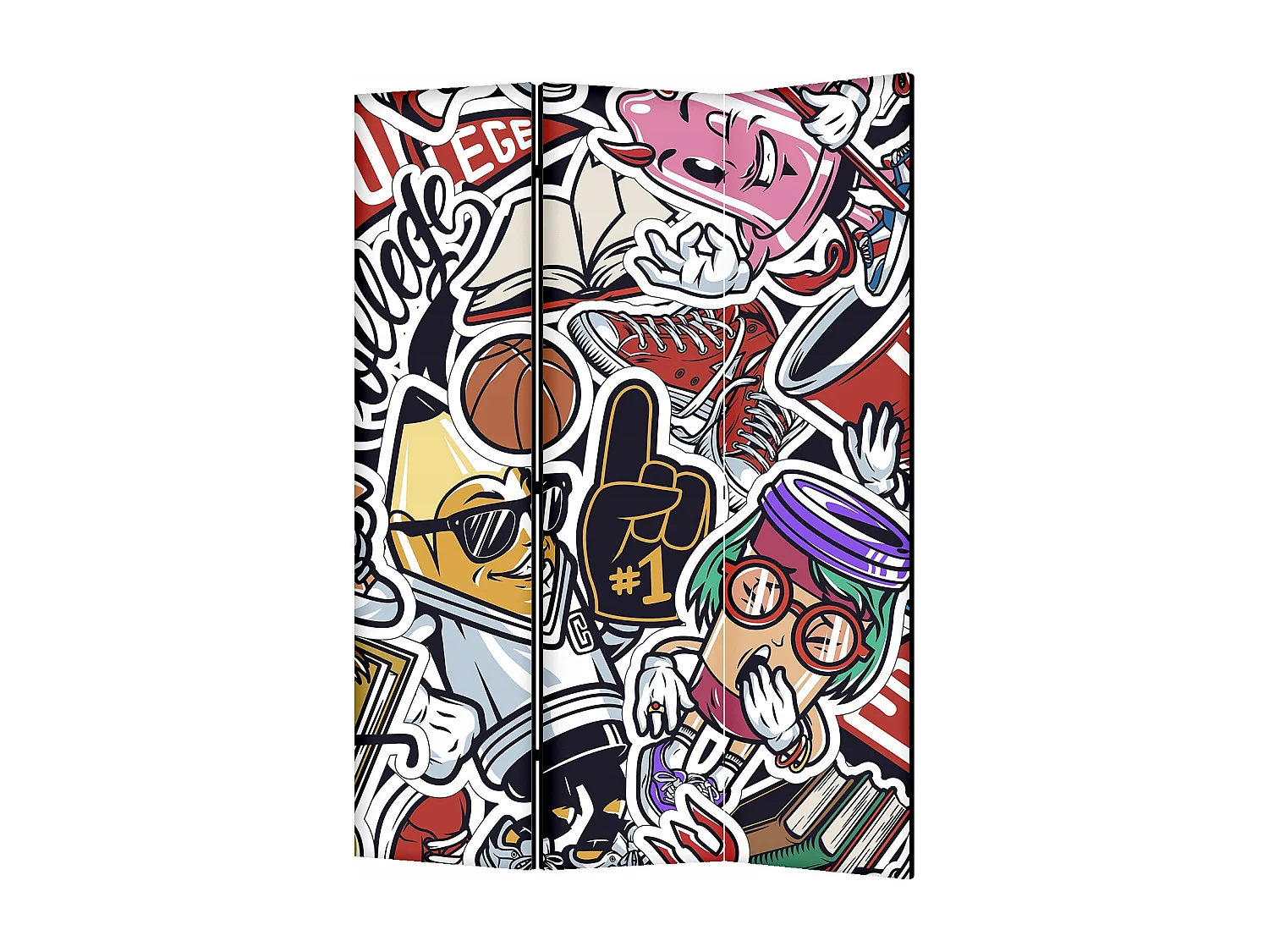 Raumteiler Foto Paravent Textur 135x172 cm beidseitig auf Vlies-Leinwand Bedruckt Trennwand Spanische Wand Sichtschutz Raumtrenner Design Ornament