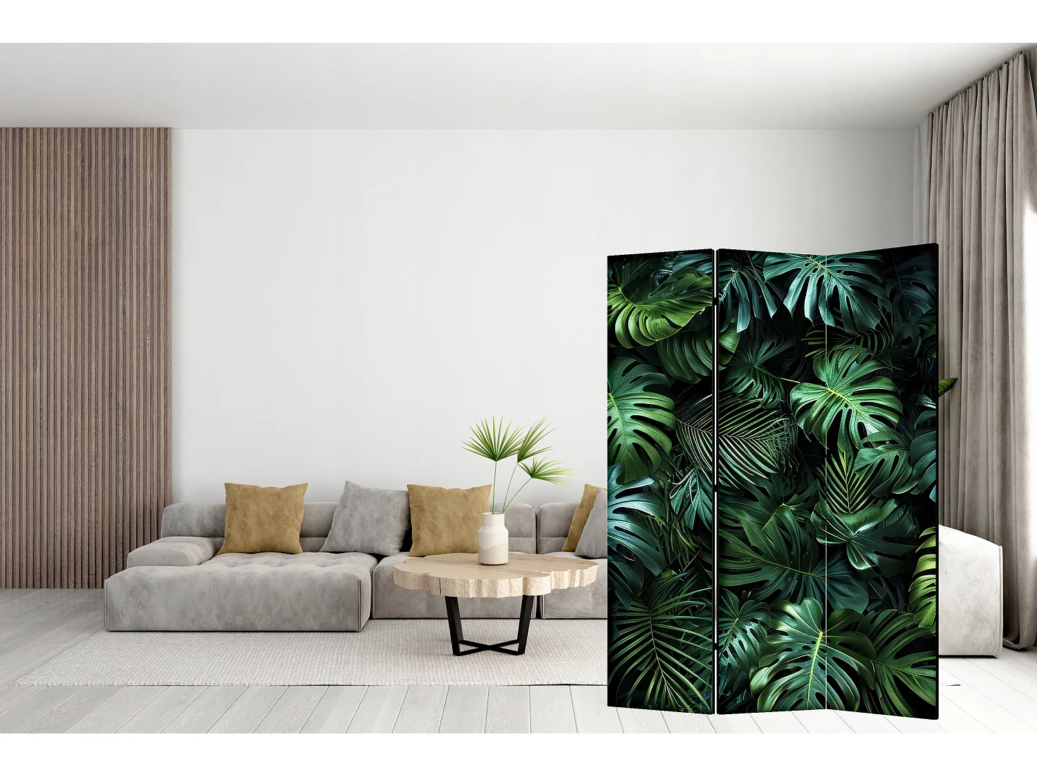 Raumteiler Foto Paravent Textur 135x172 cm beidseitig auf Vlies-Leinwand Bedruckt Trennwand Spanische Wand Sichtschutz Raumtrenner Design Ornament